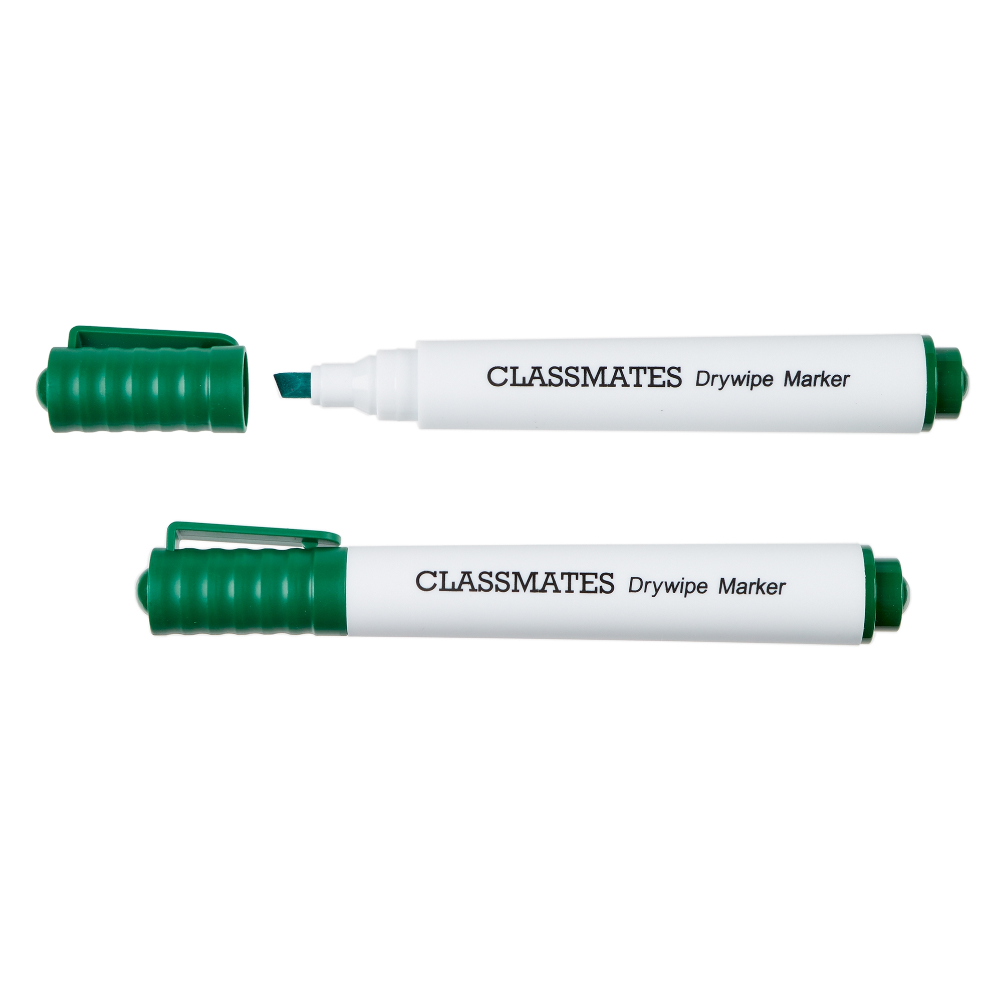 Classmates Whiteboard Marker Green, Chisel Tip - Pack of 10